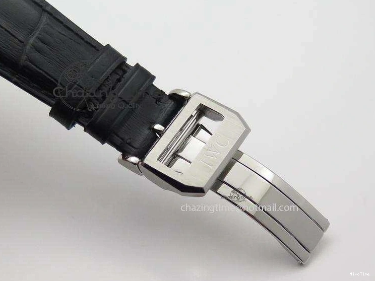 MIROTIME 0419 Portuguese Tourbillon Power Reserve Moonphase SS Black Dial On Black Leather Strap TechFriendly 7321